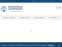 Tablet Screenshot of downtowncourtenay.com